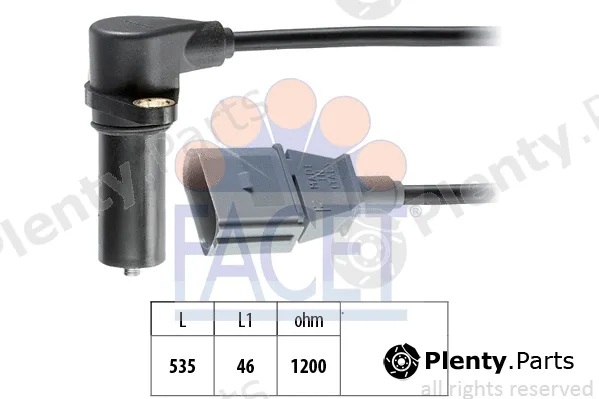 Facet 9.0391 — Sensor, crankshaft pulse Made in Italy - OE Equivalent
