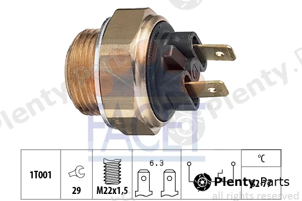 Facet 7.5030 — Temperature Switch, radiator fan Made in Italy - OE Equivalent