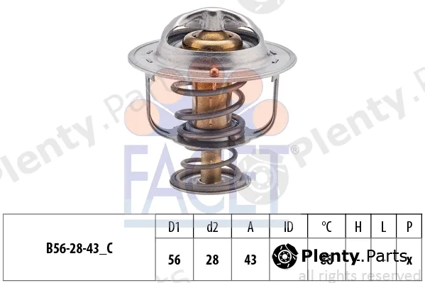 Facet 7.8687S — Thermostat, coolant Made in Italy - OE Equivalent