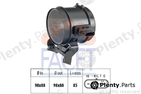 Facet 10.1355 — Mass Air Flow Sensor Made in Italy - OE Equivalent