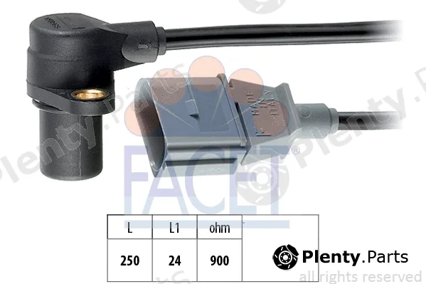 Facet 9.0254 — Sensor, crankshaft pulse Made in Italy - OE Equivalent