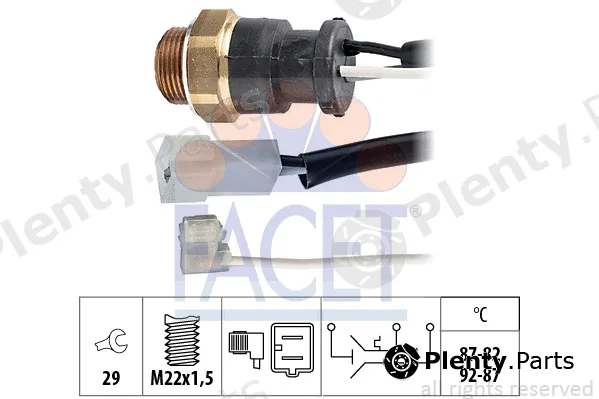 Facet 7.5603 — Temperature Switch, radiator fan Made in Italy - OE Equivalent
