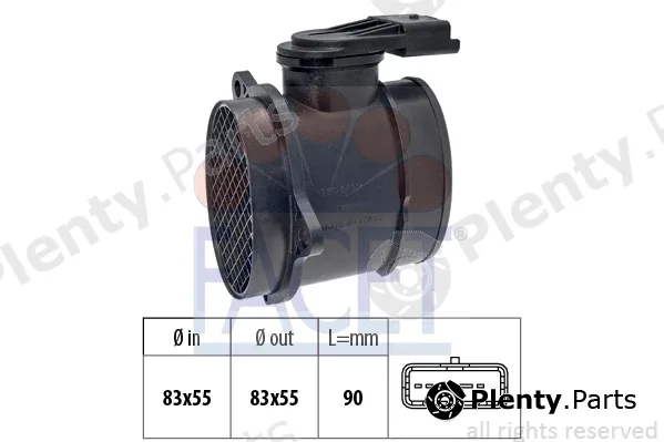 Facet 10.1298 — Mass Air Flow Sensor Made in Italy - OE Equivalent