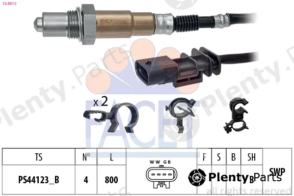 Facet 10.8613 — Lambda Sensor Made in Italy - OE Equivalent