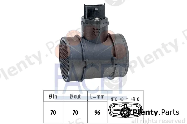 Facet 10.1155 — Mass Air Flow Sensor Made in Italy - OE Equivalent