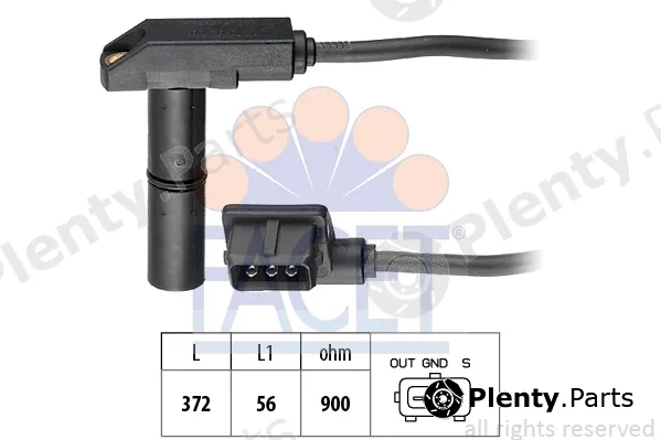 Facet 9.0048 — Sensor, crankshaft pulse Made in Italy - OE Equivalent
