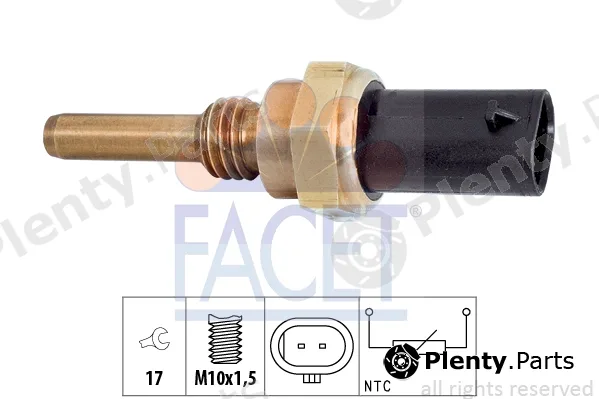 Facet 7.3397 — Sensor, coolant temperature Made in Italy - OE Equivalent