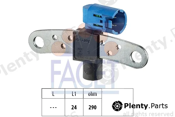 Facet 9.0543 — Sensor, crankshaft pulse Made in Italy - OE Equivalent