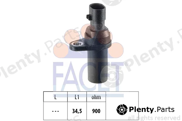 Facet 9.0377 — Sensor, crankshaft pulse Made in Italy - OE Equivalent