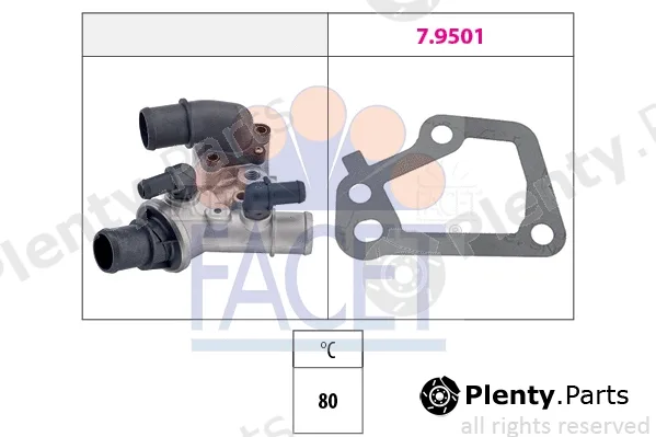 Facet 7.8285 — Thermostat, coolant Made in Italy - OE Equivalent