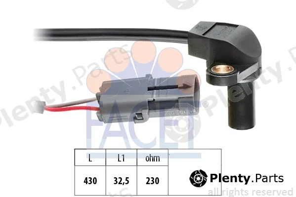 Facet 9.0202 — Sensor, crankshaft pulse Made in Italy - OE Equivalent