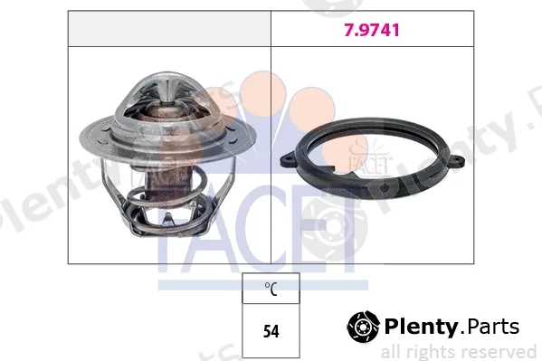 Facet 7.7972 — Thermostat, coolant Made in Italy - OE Equivalent