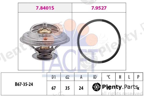 Facet 7.8401 — Thermostat, coolant Made in Italy - OE Equivalent