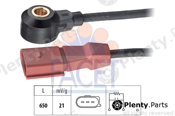 Facet 9.3046 — Knock Sensor Made in Italy - OE Equivalent
