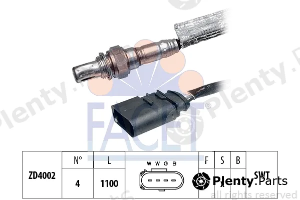 Facet 10.7170 — Lambda Sensor Made in Italy - OE Equivalent