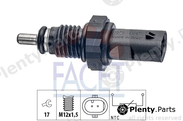 Facet 7.3378 — Sensor, oil temperature Made in Italy - OE Equivalent