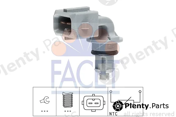 Facet 10.4005 — Sensor, intake air temperature Made in Italy - OE Equivalent