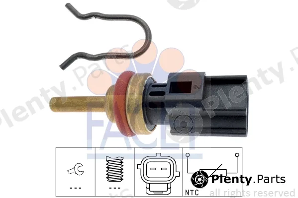Facet 7.3346 — Sensor, coolant temperature Made in Italy - OE Equivalent