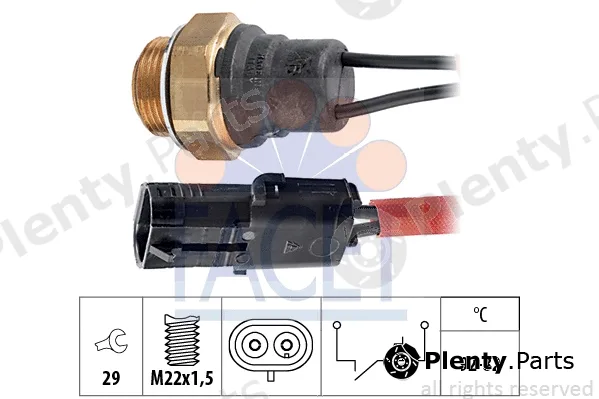Facet 7.5045 — Temperature Switch, radiator fan Made in Italy - OE Equivalent