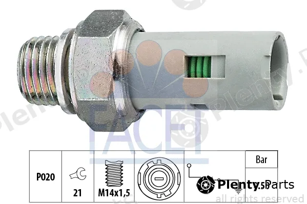 Facet 7.0151 — Oil Pressure Switch Made in Italy - OE Equivalent