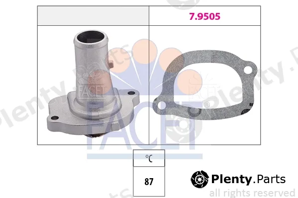 Facet 7.8124 — Thermostat, coolant Made in Italy - OE Equivalent