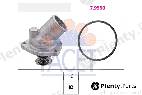 Facet 7.8197 — Thermostat, coolant Made in Italy - OE Equivalent