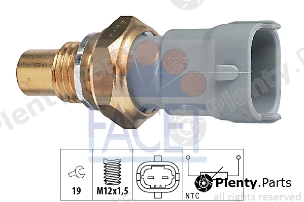 Facet 7.3268 — Sensor, coolant temperature Made in Italy - OE Equivalent