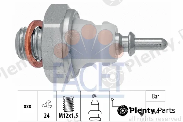 Facet 7.0221 — Oil Pressure Switch Made in Italy - OE Equivalent