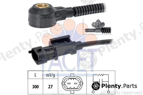Facet 9.3208 — Knock Sensor Made in Italy - OE Equivalent