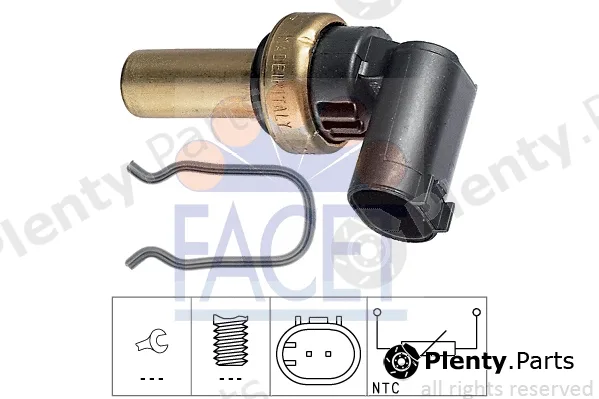 Facet 7.3324 — Sensor, coolant temperature Made in Italy - OE Equivalent