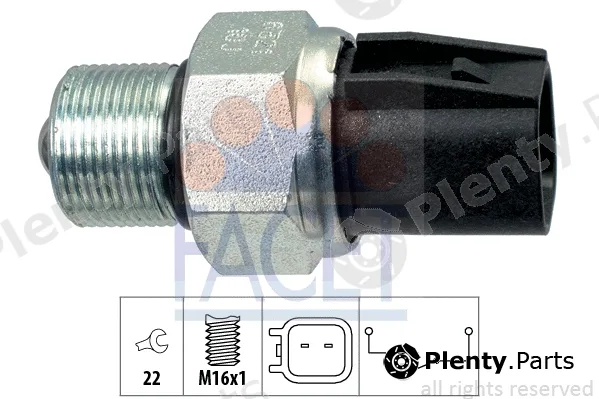 Facet 7.6321 — Switch, reverse light Made in Italy - OE Equivalent