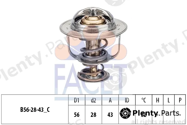 Facet 7.8413S — Thermostat, coolant Made in Italy - OE Equivalent