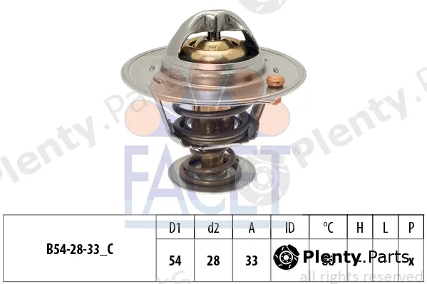 Facet 7.8870S — Thermostat, coolant Made in Italy - OE Equivalent