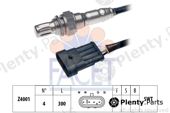 Facet 10.7054 — Lambda Sensor Made in Italy - OE Equivalent