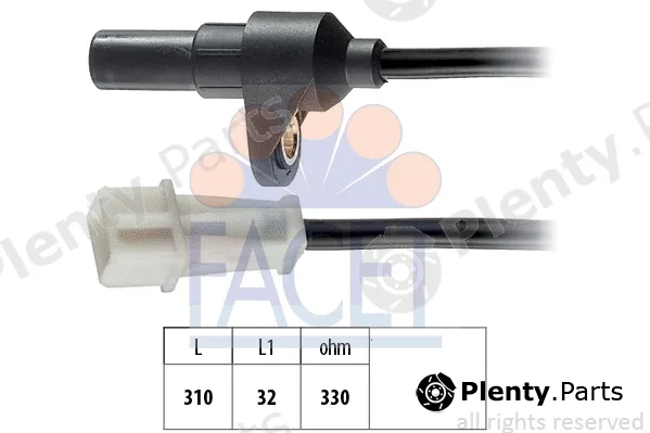 Facet 9.0142 — Sensor, crankshaft pulse Made in Italy - OE Equivalent