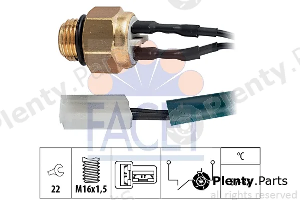 Facet 7.5199 — Temperature Switch, radiator fan Made in Italy - OE Equivalent