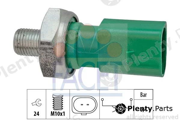 Facet 7.0204 — Oil Pressure Switch Made in Italy - OE Equivalent