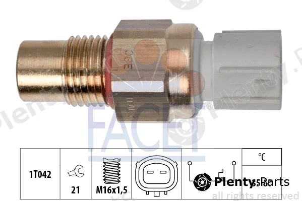 Facet 7.5246 — Temperature Switch, radiator fan Made in Italy - OE Equivalent