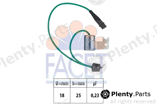 Facet 0.0179/112 — Capacitor, ignition system Made in Italy - OE Equivalent