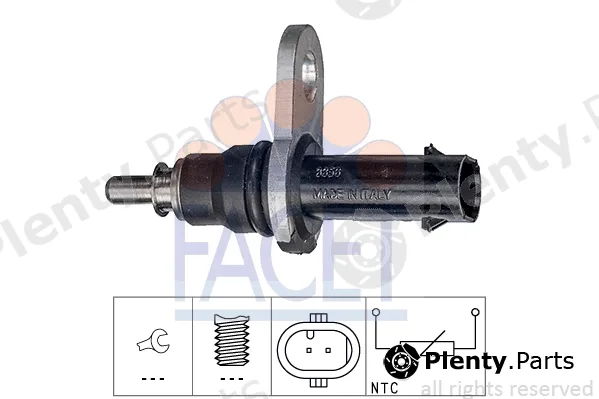 Facet 7.3356 — Sensor, oil temperature Made in Italy - OE Equivalent