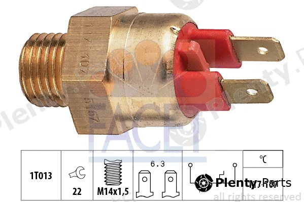 Facet 7.5157 — Temperature Switch, radiator fan Made in Italy - OE Equivalent