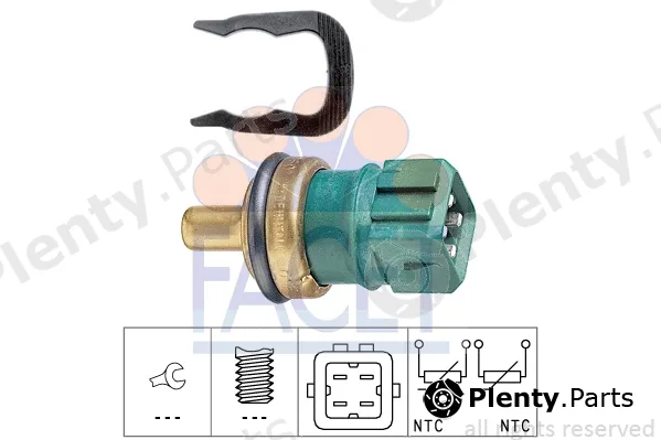 Facet 7.3260 — Sensor, coolant temperature Made in Italy - OE Equivalent