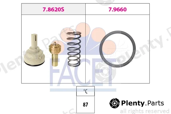 Facet 7.8620 — Thermostat, coolant Made in Italy - OE Equivalent