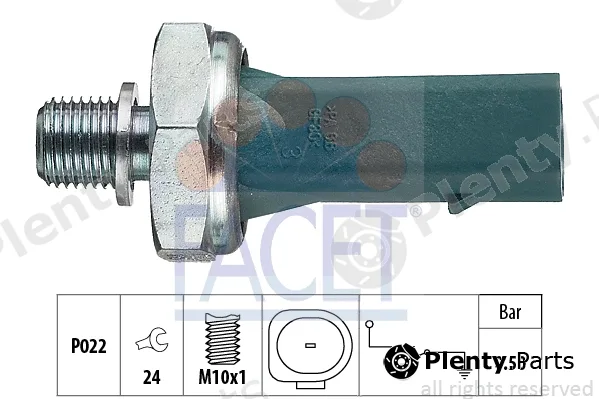 Facet 7.0139 — Oil Pressure Switch Made in Italy - OE Equivalent