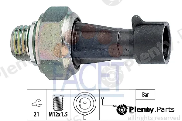 Facet 7.0097 — Oil Pressure Switch Made in Italy - OE Equivalent