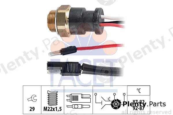 Facet 7.5601 — Temperature Switch, radiator fan Made in Italy - OE Equivalent