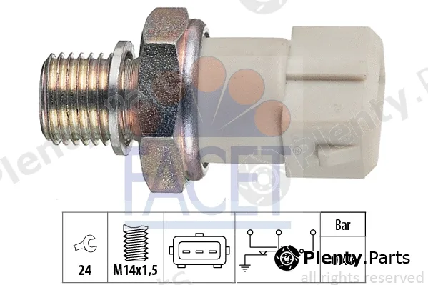 Facet 7.0070 — Oil Pressure Switch Made in Italy - OE Equivalent