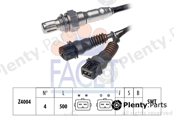 Facet 10.7036 — Lambda Sensor Made in Italy - OE Equivalent