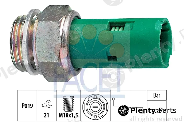 Facet 7.0110 — Oil Pressure Switch Made in Italy - OE Equivalent