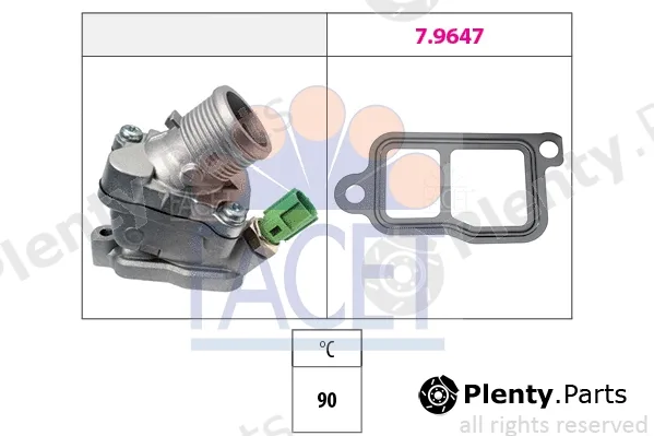 Facet 7.8606 — Thermostat, coolant Made in Italy - OE Equivalent